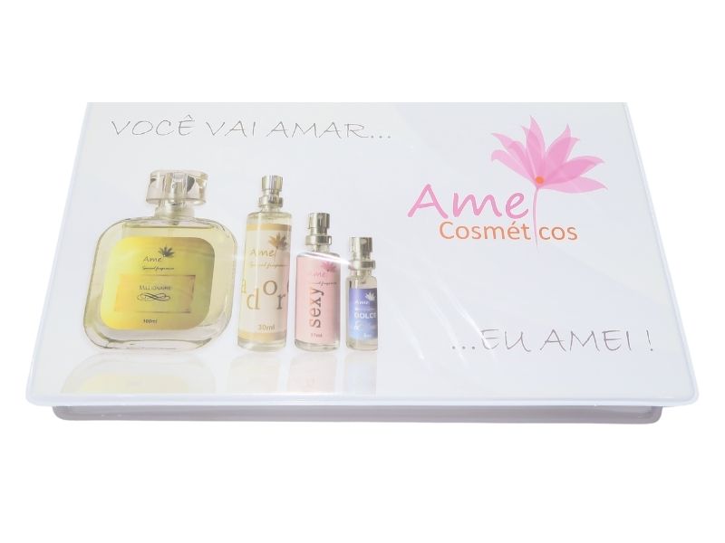 Estojo mostrurio para 56 amostras de 8ml cada (no acompanha as amostras)