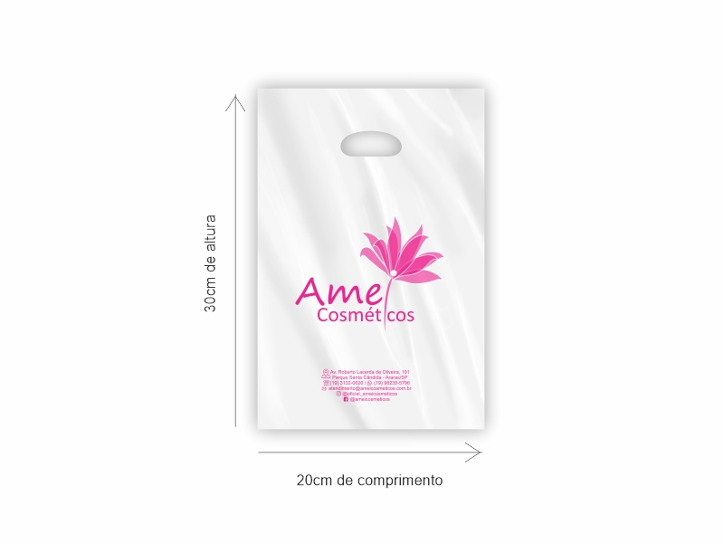 Sacola Mdia de Plstico